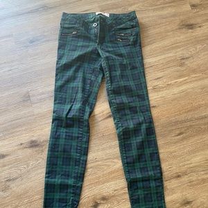 Jolt plaid skinny jeans